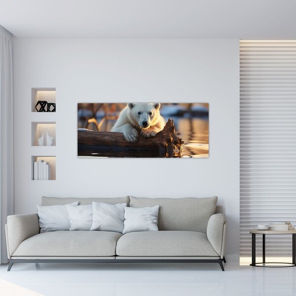 Slika - Polarni medvjed (120x50 cm)