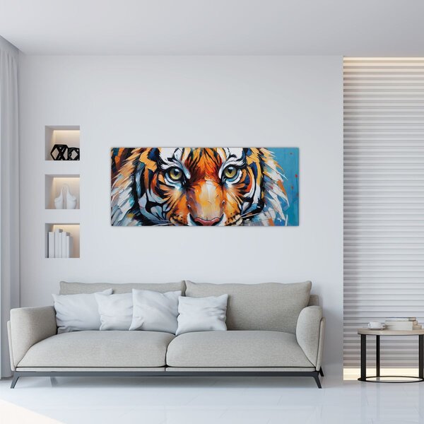 Slika - Pogled na tigra, slika (120x50 cm)