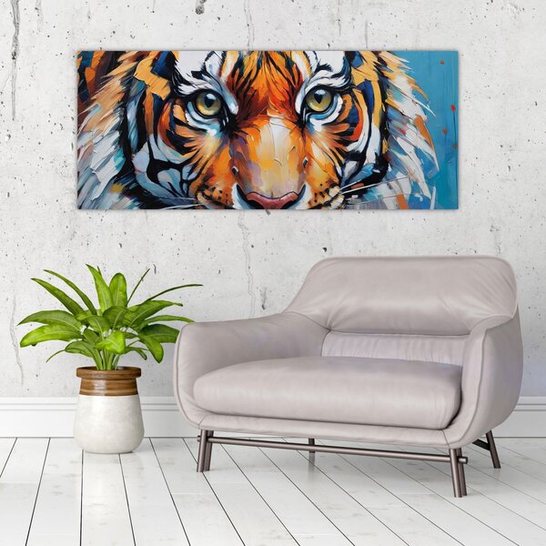 Slika - Pogled na tigra, slika (120x50 cm)