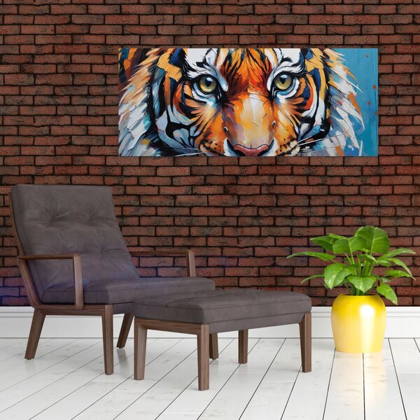 Slika - Pogled na tigra, slika (120x50 cm)