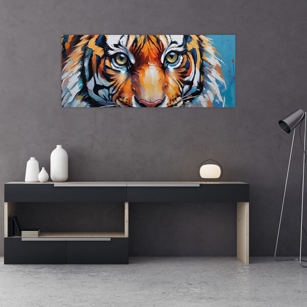 Slika - Pogled na tigra, slika (120x50 cm)