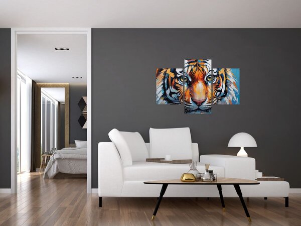 Slika - Pogled na tigra, slika (90x60 cm)