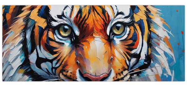 Slika - Pogled na tigra, slika (120x50 cm)