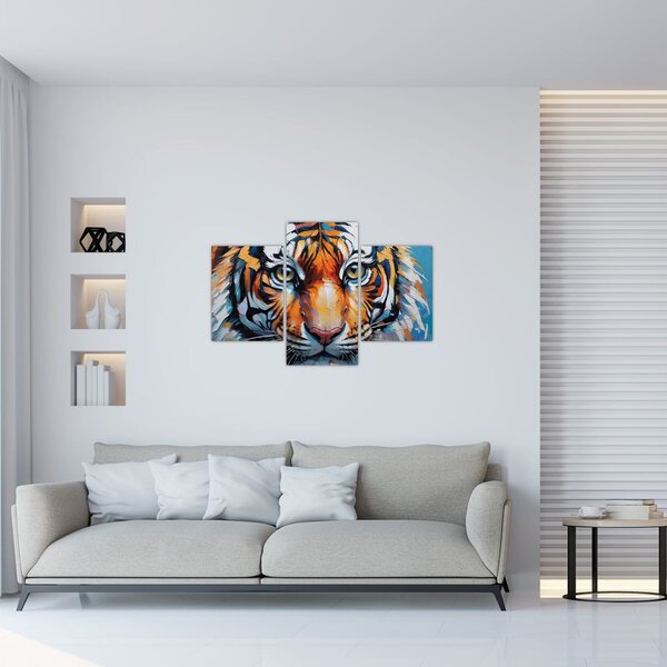 Slika - Pogled na tigra, slika (90x60 cm)