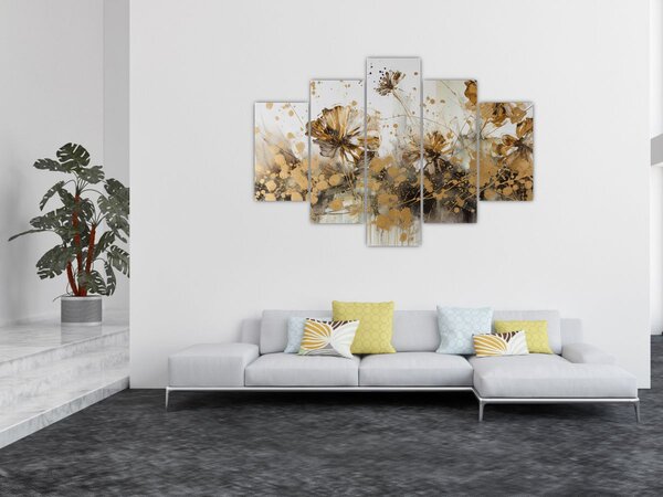 Slika - Apstraktna cvjetna slika (150x105 cm)