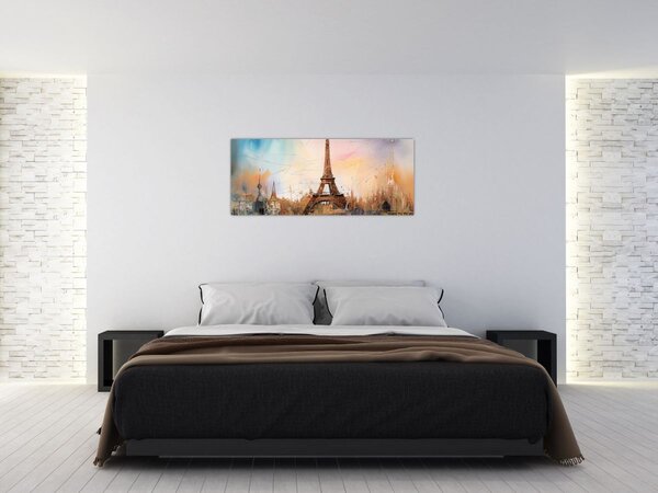Slika - Slikanje Eiffelovog tornja (120x50 cm)