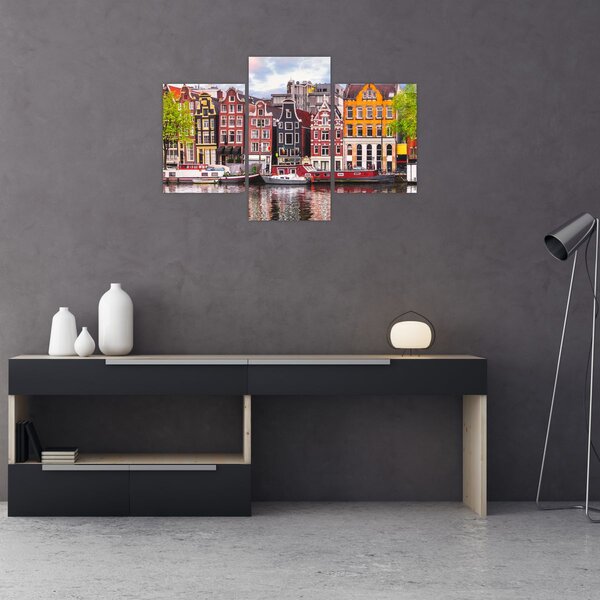 Slika - Amsterdam, plesne kuće (90x60 cm)