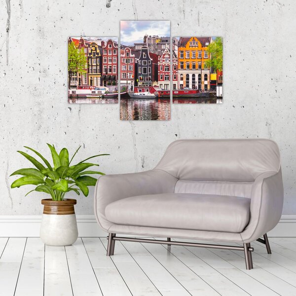 Slika - Amsterdam, plesne kuće (90x60 cm)