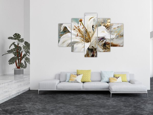 Slika - Apstrakcija s ljiljanom (150x105 cm)