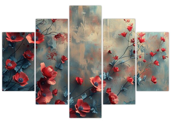 Slika - Vukovi makovi (150x105 cm)
