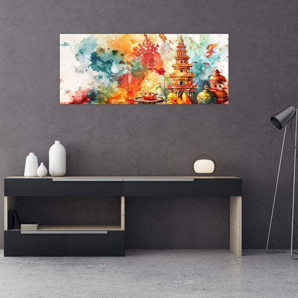 Slika - Ilustracija vodenim bojama (120x50 cm)