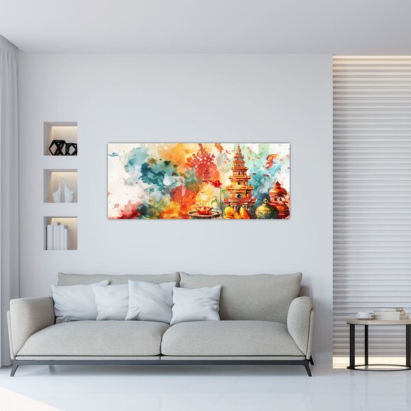 Slika - Ilustracija vodenim bojama (120x50 cm)