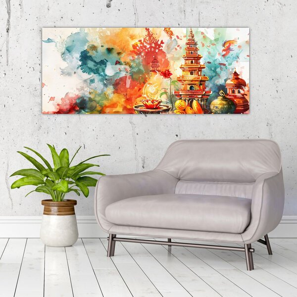Slika - Ilustracija vodenim bojama (120x50 cm)