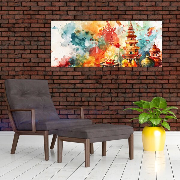 Slika - Ilustracija vodenim bojama (120x50 cm)