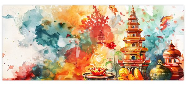 Slika - Ilustracija vodenim bojama (120x50 cm)