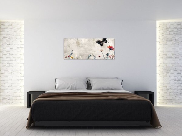 Slika - Livada u betonu (120x50 cm)