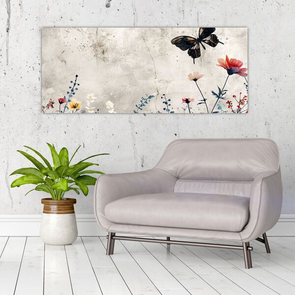 Slika - Livada u betonu (120x50 cm)