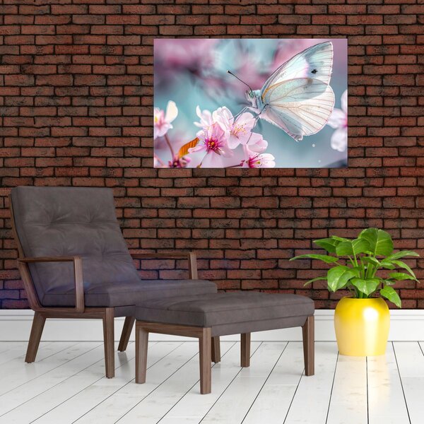 Slika - Leptir na stablu trešnje (90x60 cm)