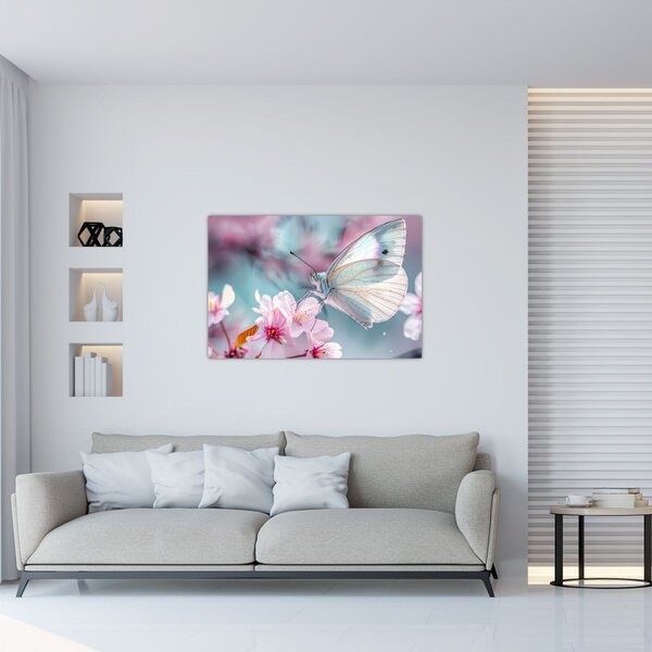 Slika - Leptir na stablu trešnje (90x60 cm)