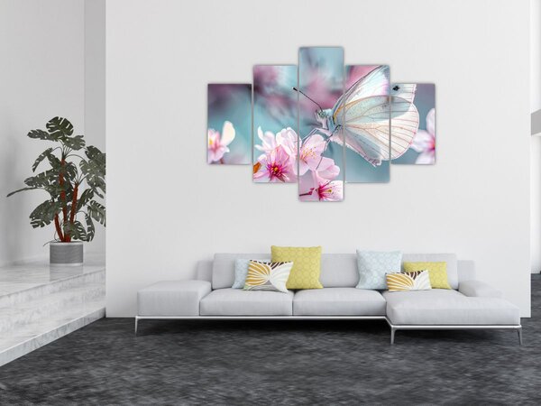 Slika - Leptir na stablu trešnje (150x105 cm)