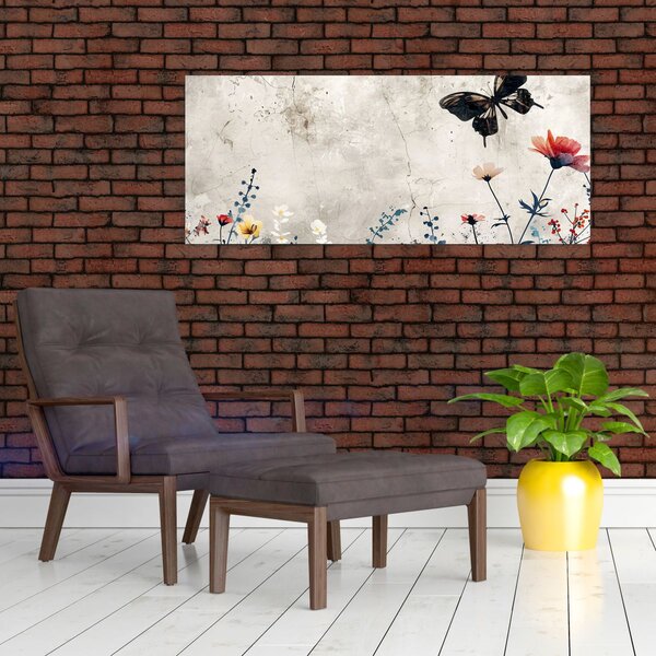 Slika - Livada u betonu (120x50 cm)