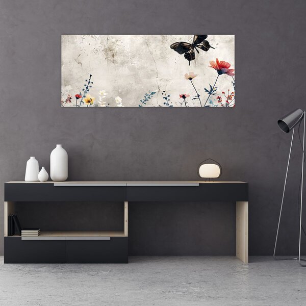 Slika - Livada u betonu (120x50 cm)