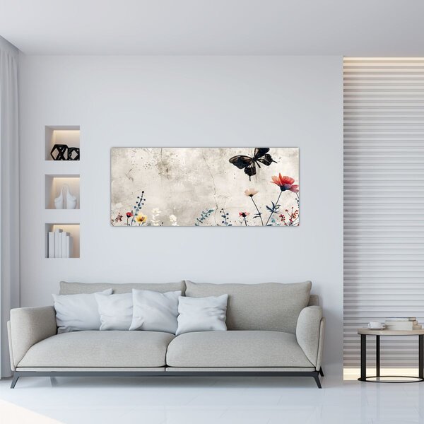 Slika - Livada u betonu (120x50 cm)