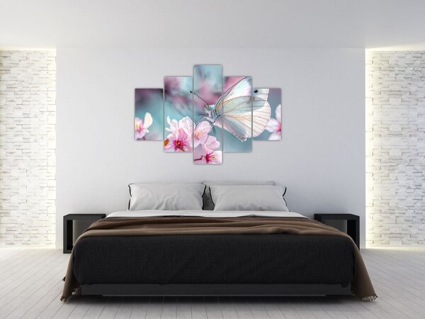 Slika - Leptir na stablu trešnje (150x105 cm)