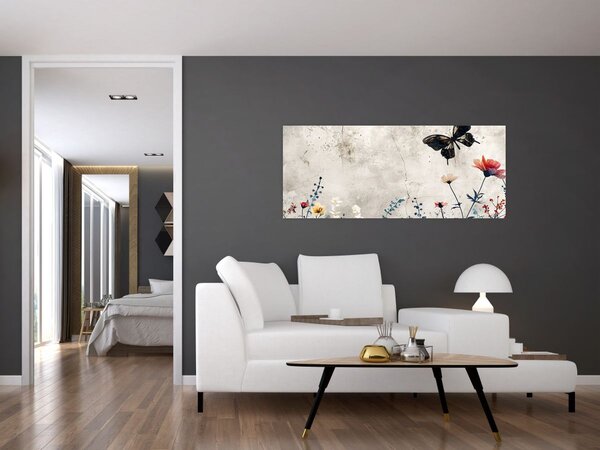 Slika - Livada u betonu (120x50 cm)