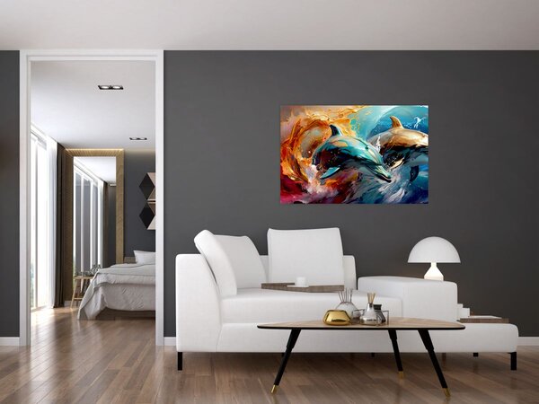 Slika - Slika dupina (90x60 cm)