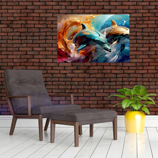 Slika - Slika dupina (90x60 cm)