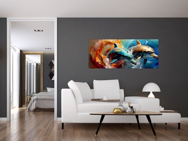 Slika - Slika dupina (120x50 cm)