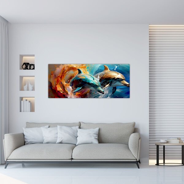 Slika - Slika dupina (120x50 cm)