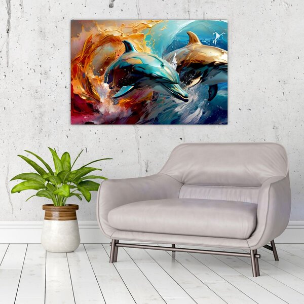 Slika - Slika dupina (90x60 cm)