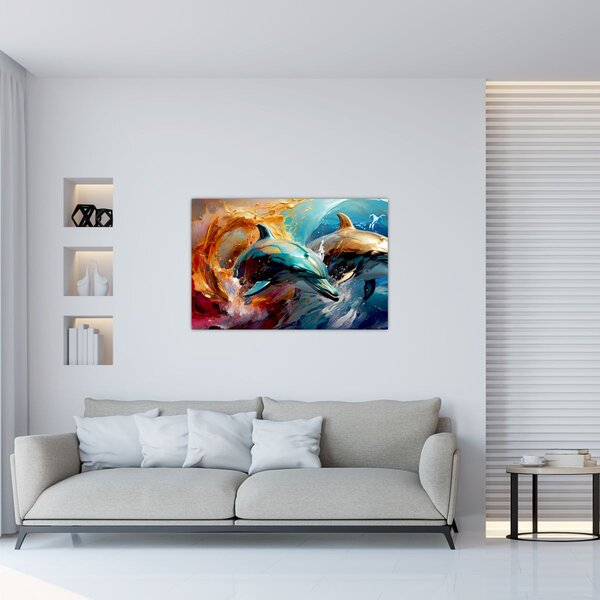 Slika - Slika dupina (90x60 cm)
