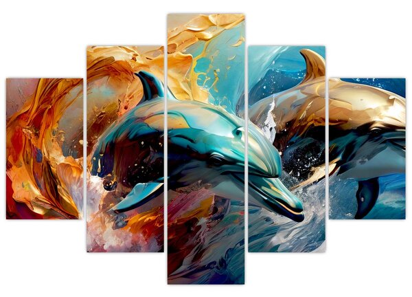 Slika - Slika dupina (150x105 cm)