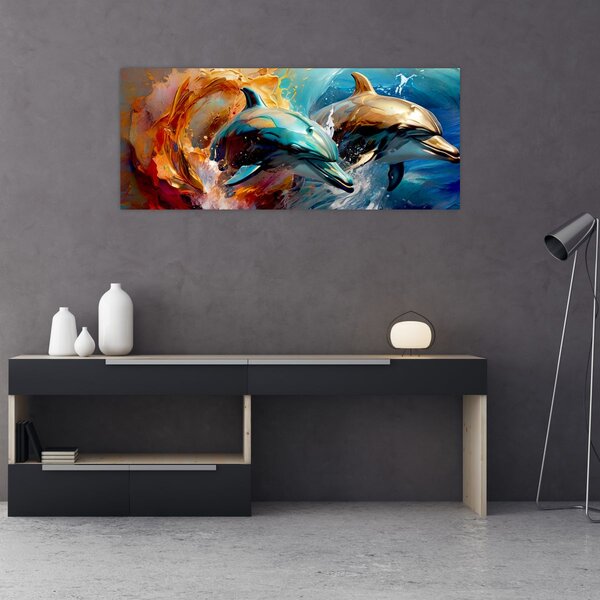 Slika - Slika dupina (120x50 cm)