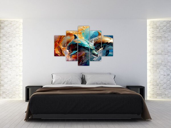 Slika - Slika dupina (150x105 cm)