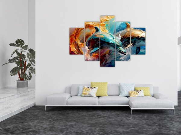 Slika - Slika dupina (150x105 cm)