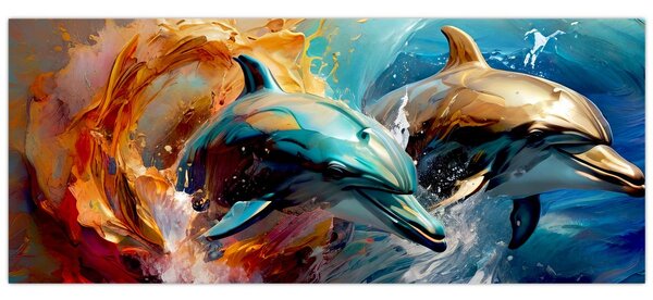 Slika - Slika dupina (120x50 cm)