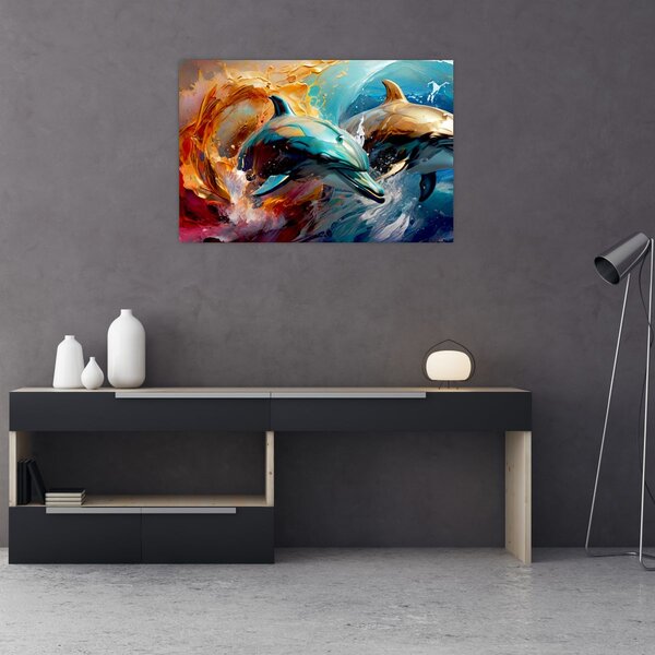 Slika - Slika dupina (90x60 cm)