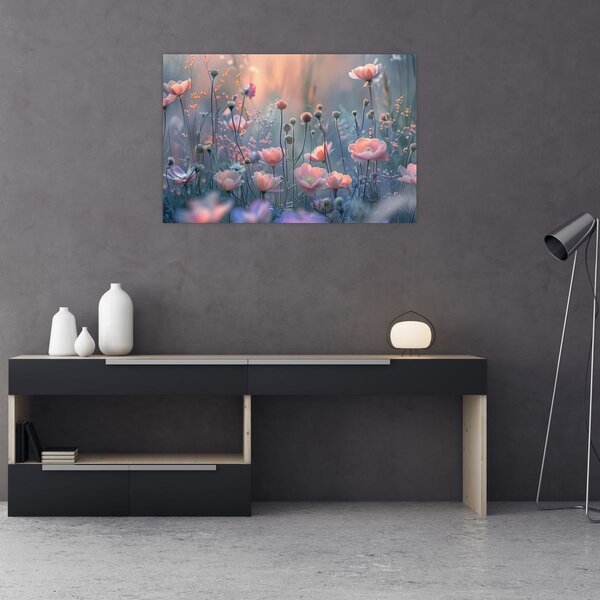 Slika - Cvijeće u pastelnim bojama (90x60 cm)