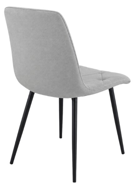 Siva stolica LIBRA PLATINUM GREY s crnim nogama