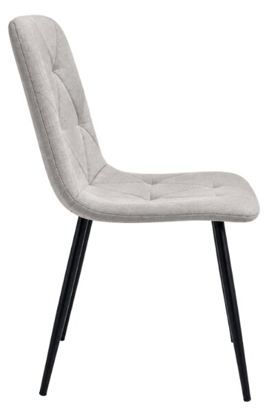 Siva stolica LIBRA PLATINUM GREY s crnim nogama