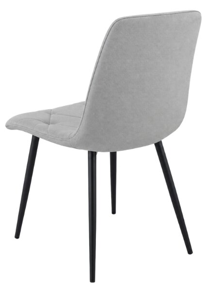 Siva stolica LIBRA PLATINUM GREY s crnim nogama