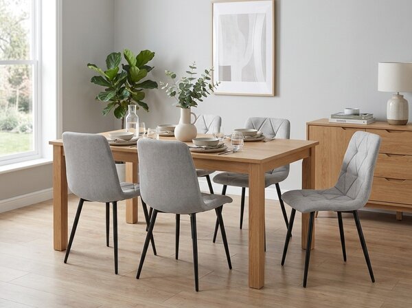 Siva stolica LIBRA PLATINUM GREY s crnim nogama