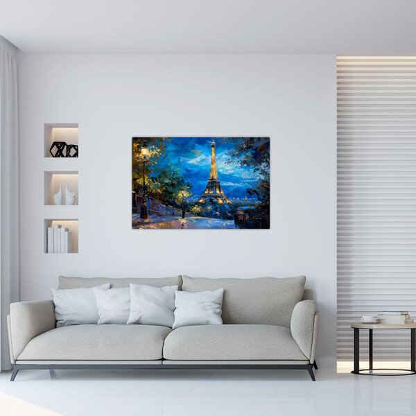 Slika - Uljana slika Eiffelovog tornja (90x60 cm)