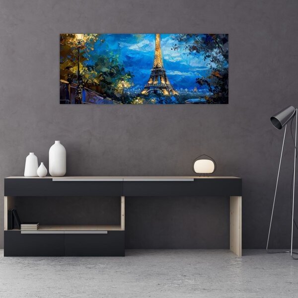 Slika - Uljana slika Eiffelovog tornja (120x50 cm)