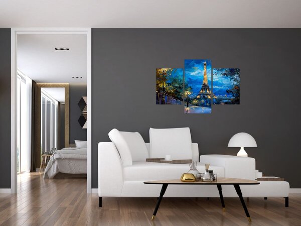 Slika - Uljana slika Eiffelovog tornja (90x60 cm)
