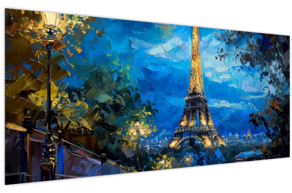 Slika - Uljana slika Eiffelovog tornja (120x50 cm)